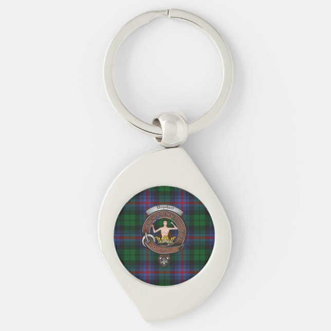 Porte-clés Clan Urquhart Badge Argent Métal Clé Bague (Devant)