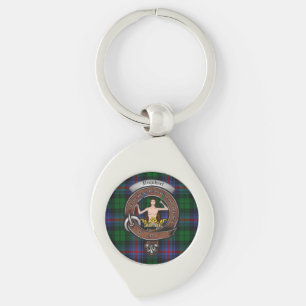 Porte-clés Clan Urquhart Badge Argent Métal Clé Bague