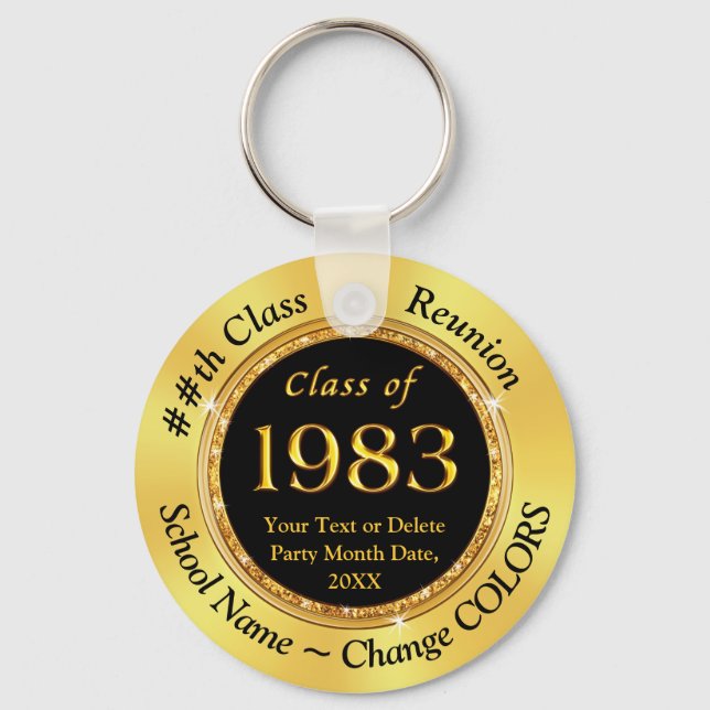 Porte-clés Classe de 1983, Souvenirs Retrouvailles pas chers (Recto)