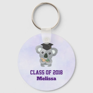 Porte-clés Classe de 20xx Cute Koala Ours dans la casquette d