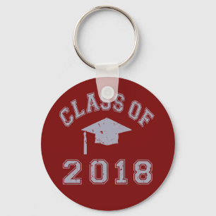 Porte-clés Classe De Graduation 2018 - Gris