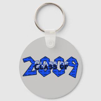 Porte-clés Classe de Graduation de 2009 Bleu et gris