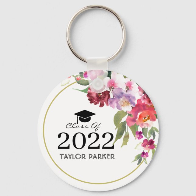 Porte-clés Classe personnalisée de 2023 Graduation (Recto)