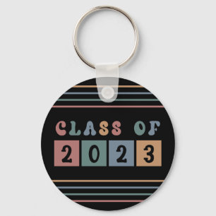 Porte-clés Classe rétro de 2023 collégial diplôme cadeau