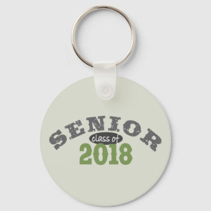 Porte-clés Classe supérieure de 2018 Vert