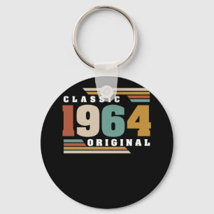 Porte-clés Classique 1964 Original 58e anniversaire 58 ans