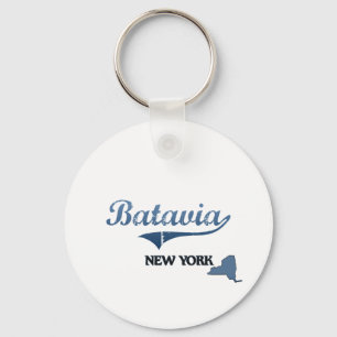 Porte-clés Classique de Batavia New York City