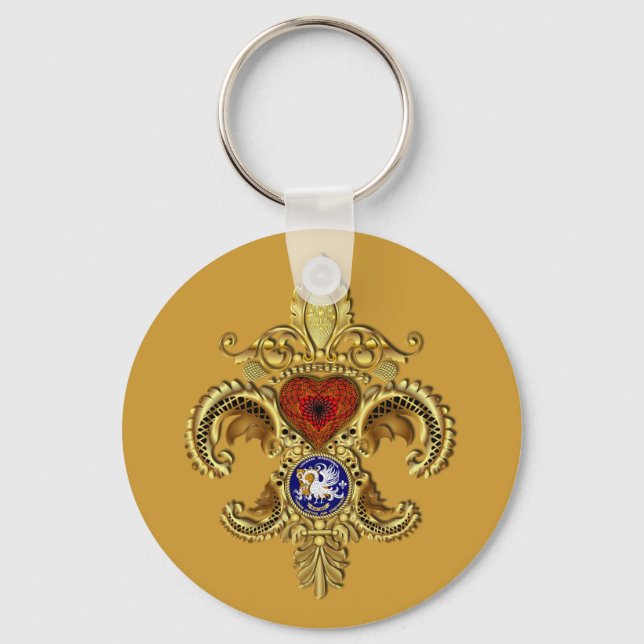 Porte-clés Classique Porte - clé de Louisiane (Recto)
