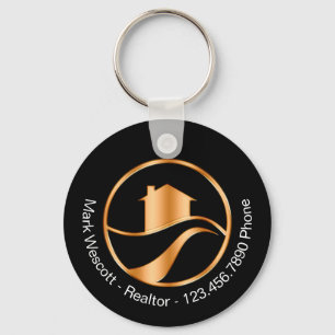 Porte-clés Classy House Realtor Promotional Keychains 