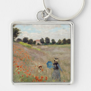 Porte-clés Claude Monet - Champ de coquelicots