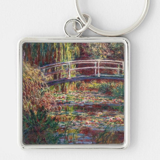 Porte-clés Claude Monet - Eau Lily étang, Harmonie rose (Devant)