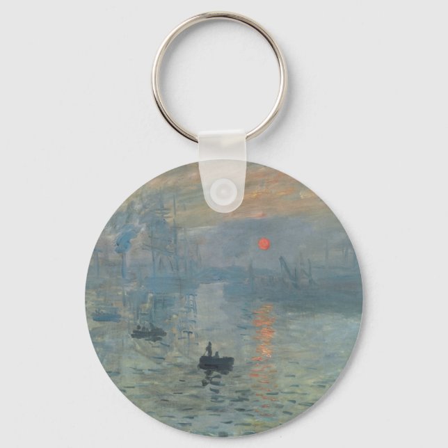 Porte-clés Claude Monet Impression Sunrise Soleil Levant (Recto)