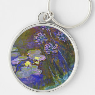 Porte-clés Claude Monet Water Lilies and Agapanthus