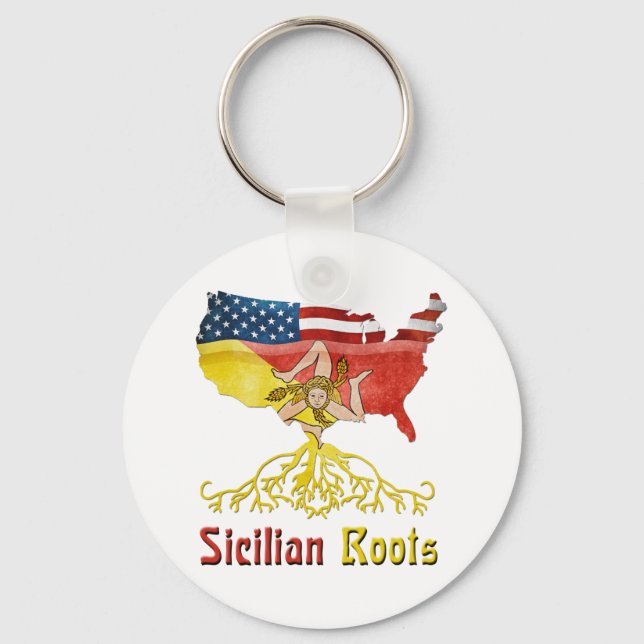 Porte-clés Clavier américain Sicilien Roots (Recto)