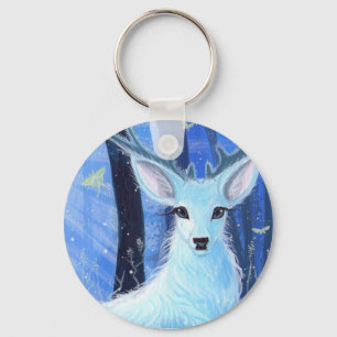 Porte-clés Clavier blanc "enchanté par le clair de lune"