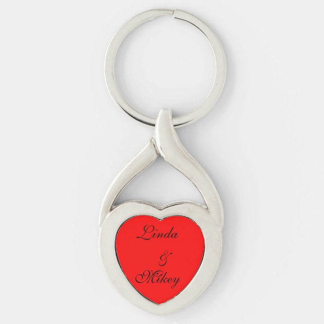 Porte-clés Clavier cardiaque personnalisable - Cadeaux - Amou (Devant)