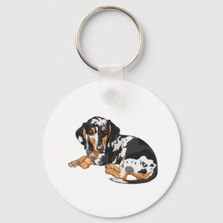 Porte-clés Clavier Dachshund Dapple