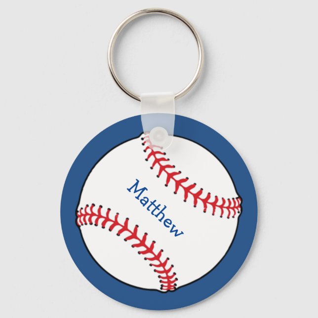 Porte-clés Clavier de baseball patriotique (Recto)
