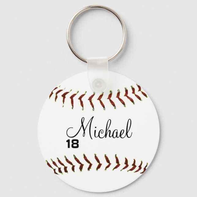 Porte-clés Clavier de baseball personnalisé (Recto)