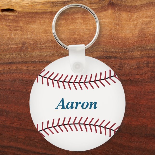Porte-clés Clavier de baseball personnalisé (Recto)