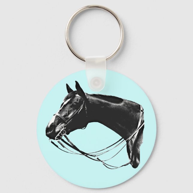 Porte-clés Clavier de cheval Thoroughbred (Recto)