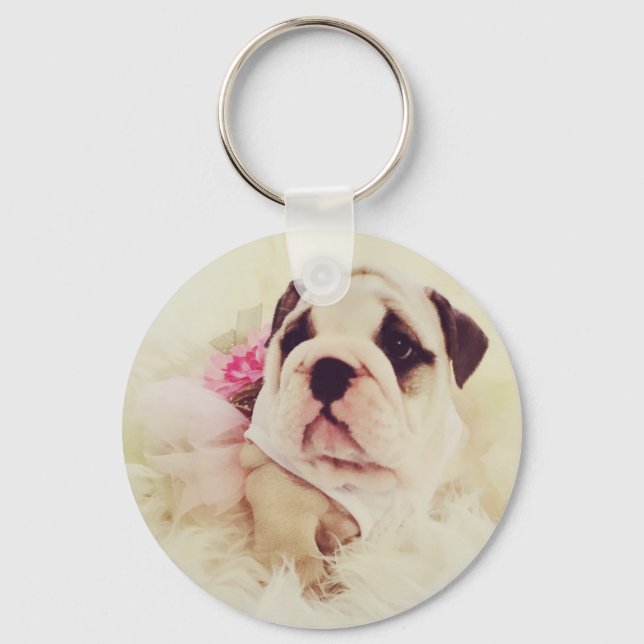 Porte-clés Clavier de Chien-Chien-Chien-Chien Britannique (Recto)