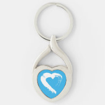 Clavier de coeur de Lune bleue