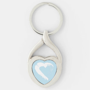 Porte-clés Clavier de coeur de Lune bleue