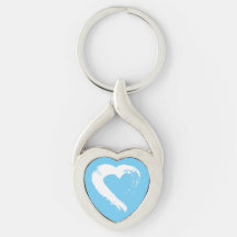 Clavier de coeur de Lune bleue