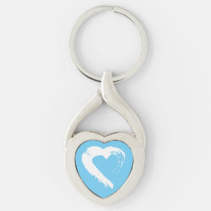 Porte-clés Clavier de coeur de Lune bleue