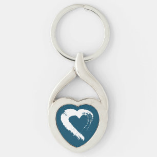Porte-clés Clavier de coeur de Lune bleue