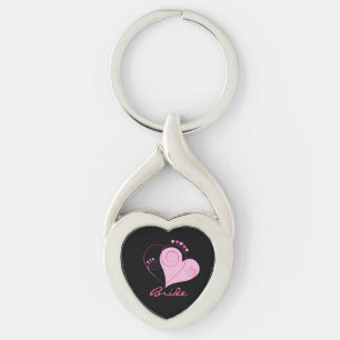 Porte-clés Clavier de coeur tordu