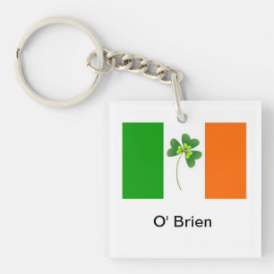 Porte-clés Clavier de drapeau irlandais personnalisé