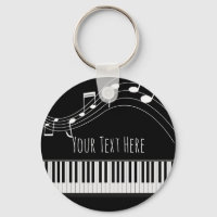 Clavier de piano et notes musicales