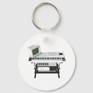 Porte-clés Clavier d'échantillonnage de style des années 80