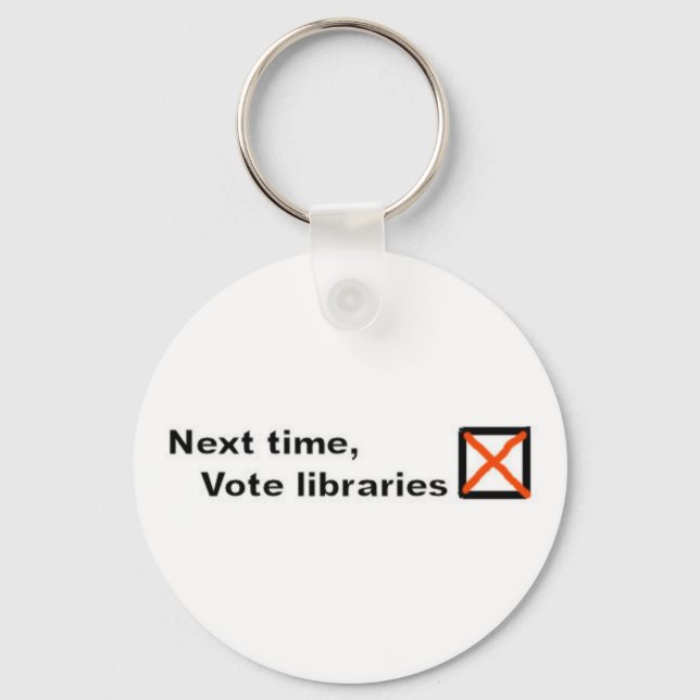 Porte-clés Clavier des bibliothèques de vote (Recto)