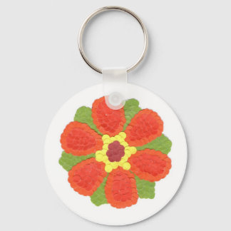 Porte-clés Clavier du bouton Fleur Dotty