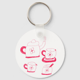Porte-clés Clavier du bouton Tea Time