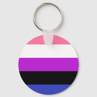 Porte-clés Clavier du drapeau Genderfluide