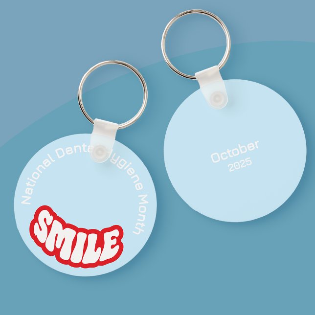 Porte-clés Clavier du Mois national de l'hygiène dentaire/ (dental hygenist keyring)