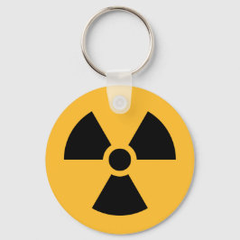 Porte-clés Clavier du symbole de radiation nucléaire