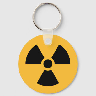 Porte-clés Clavier du symbole de radiation nucléaire