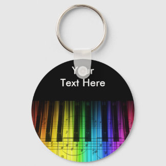 Porte-clés Clavier et notes Rainbow Piano