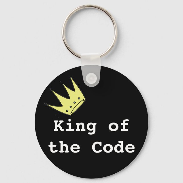 Porte-clés Clavier King of the Code (Recto)