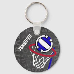 Porte-clés Clavier Netball Personnalisé