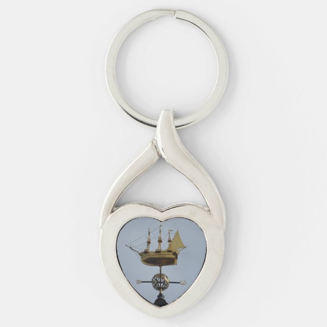 Porte-clés Clavier Rose Compass (Devant)