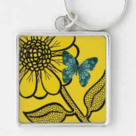 Porte-clés Clavier Tropical Papillon Daisy