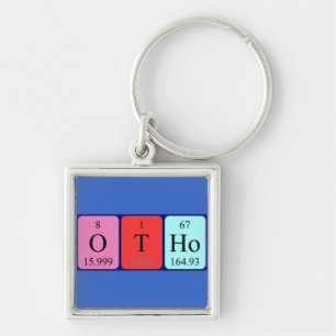 Porte-clés Clé de nom de table périodique Otho