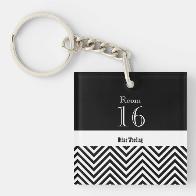 Porte-clés Clé de pièce de station de vacances de loge (Devant)