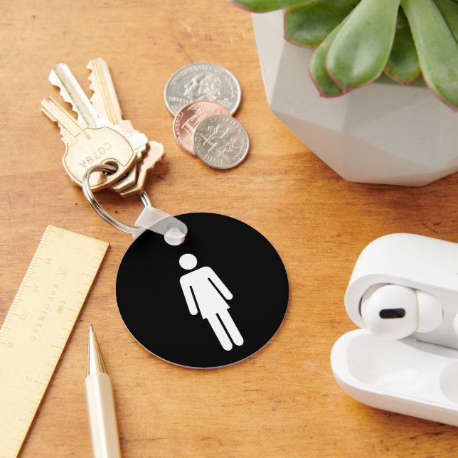 Porte-clés Clé de toilettes pour femmes ou toilettes de burea (Bureau)